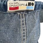 KIK Girl Drawcord Wide Leg 90s Rave Jean Crop Jeans small medium Blue Size 12 Photo 8