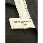 ASOS Design Black Faux Vegan Leather Skinny High Waist Trousers Pants Size 14 Photo 5