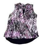 Inc international Concepts Purple & Black Sleeveless Women's Top Large | 49-39 Photo 2