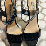 Karl Lagerfeld  Black Patent Leather Sandals Photo 1
