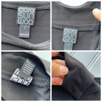 Clara Sun Woo Tunic Dress cut out Black Size Small 3/4 sleeves stretch NWOT Photo 4