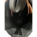 Donald Pliner Leopard Print Leather Size 8.5 Women's Lace Up Zip Combat Boots Photo 4