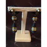 Black & Gold Triple Drop Earrings Jazz Up Your Lobes! Photo 3