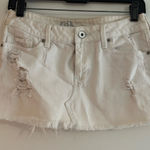 Women’s Jean mini skirt, white‎ size 5 White Photo 0