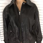 Black Bomber Jacket, Small Photo 0