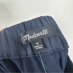 Madewell NEW Drapey Tapered Pleat Satin Blue Relaxed Fit Pants Women's Medium Photo 7