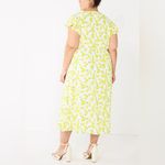 Draper James  Cream Dress with Lemon Design Photo 4