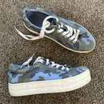 J/SLIDES NYC J Slides Blue Camo Sneakers  Photo 0