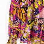 Anthropologie NEW x Alexandra Farmer Puff Sleeve Butterfly Blouse S Photo 4