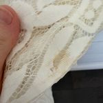 Alexis Women’s Medium Cream Lace Cutout MIDI Dress Photo 8