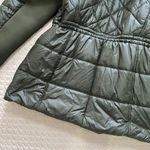 Michael Kors NWT Quilted Women Long Puffer Coat w/ Fur Hoodie Olive Size 1X Photo 14