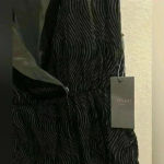 Line and Dot NWT REVOLVE  V-neck 100% silk‎ black mini dress Photo 3