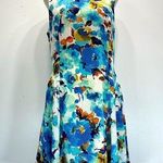 Esley Watercolor Floral Print Sleeveless Flowy Chiffon ModCloth Dress by Photo 0