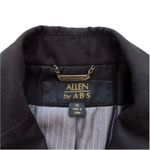 Allen by ABS Blazer Black Button Front Flap Pockets Long Sleeve Jacket Size 12 Photo 1