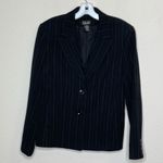 Vintage Rafaella Pinstripe Blazer‎ Black Size 10 Photo 3