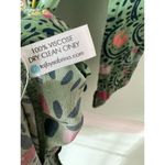 TAJ BY SABRINA Dress M Margaret Mini Wrap Dress M Embroidered $525 Green Size undefined Photo 5