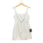 Lulus Gorgeous Aesthetic Ivory Taffeta Sleeveless Mini Dress size Medium NWT White Photo 2