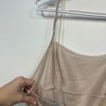 Free People Intimately  Womens Dress Medium Champagne Midi Dress Satin Sleeveless Photo 7