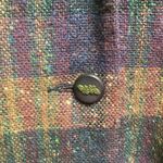 that’s me Vintage 90’s Purple and Orange Plaid Wool Jacket Blazer Coat Size 10 Photo 3