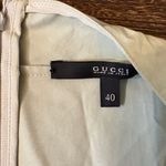 Gucci 2010 Faux Wrap Mini Dress Sage Green Bamboo Buckle IT 40 US 4 Vintage Photo 2