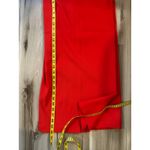 ALYSI Wool Wide Leg Red Trousers Pants Womens Size 6 Elastic Waist Holiday Party Photo 10