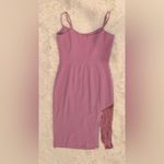 Dress the Population ANTHROPOLOGIE Rory Side-Fringe Midi Dress purple sz M Photo 4