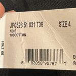 Lacoste Women’s Black Cotton Drawstring Skirt Size 36 US 4 Logo Pocket Casual Photo 5