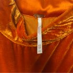 Free People  Jills Sequin Swing Halter Dress Orange XSmall Photo 6