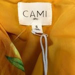 Cami NYC  The Lenore Silk Bodysuit One Shoulder Long Sleeve Yellow Citrus S NWT Photo 3