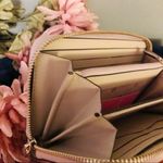 Kate Spade Saffiano Leather Zip Wallet • Beige & Cream • 12 Card Slots • NWT Photo 5