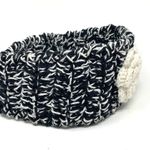 None Headband Knit Flower Black&White Photo 2