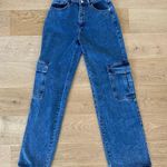 Pretty Little Thing - Denim Cargo Jeans in Blue Photo 0