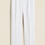 J.Crew White Tapered essential pant in drapey viscose Size 6T Photo 3