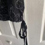 Peter Nygard  Women's 14‎ Black Floral Embroidered Peasant Boho Top Blouse Photo 5