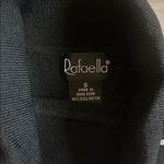 Rafaella  Black and White Fitted Ribbed Tank Top Photo 4