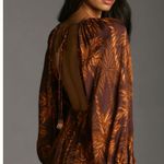 Farm Rio Anthro Long-Sleeve Low-Back Printed Midi Dress Photo 1