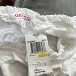 Goldie Pima Cotton Ruffle Trim Tee in White, Size M New w/Tag $125 Photo 6