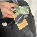 Badgley Mischka  Black NWT Computer Backpack Bag Nylon Wool Plaid Tweed‎ Photo 2