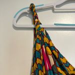 T Bag Women’s XS Colorful Abstract High Low Tank Top Braided Strap Vneck. Red Photo 7