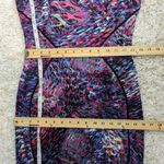 Jay Godfrey Sleeveless Watercolor Print Satin Sheath Dress Black Size 4 Photo 8