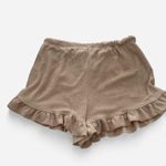 Mikey & Joey Cream Terry Ruffle Shorts – Soft Girl Lounge Aesthetic (Size S) Photo 3
