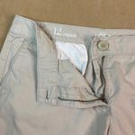 Ann Taylor  LOFT Women's Size 12 Beige Cotton Straight Leg Shorts Casual Summer Photo 1