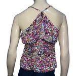 Mimi Chica Women’s Size L Floral Printed Ruffle Front Tank Top Photo 0