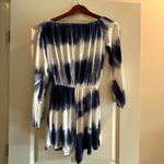 Hot Miami Styles  Blue and White Tie-Dye Romper Photo 1