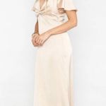 Show Me Your Mumu Rome Twist Gown Champagne Luxe Satin Photo 3