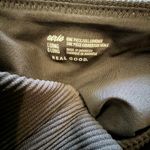 Aerie NWOT  Ribbed Cut Out One Piece Swimsuit in Black Size Large Long Photo 6