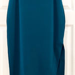 EXPRESS NEW  High Rise Midi Body Contour Skirt Dark Teal sz Small Photo 0