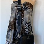 Nine West NWT Black Embossed Crossbody Bag Photo 3