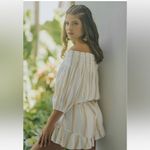 Vintage Havana  Striped Off Shoulder Romper sz S Photo 1