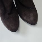 Aquatalia  Boots Womens‎ Size 9.5 Brown Suede Ankle Booties High Heel Zip Up Photo 3